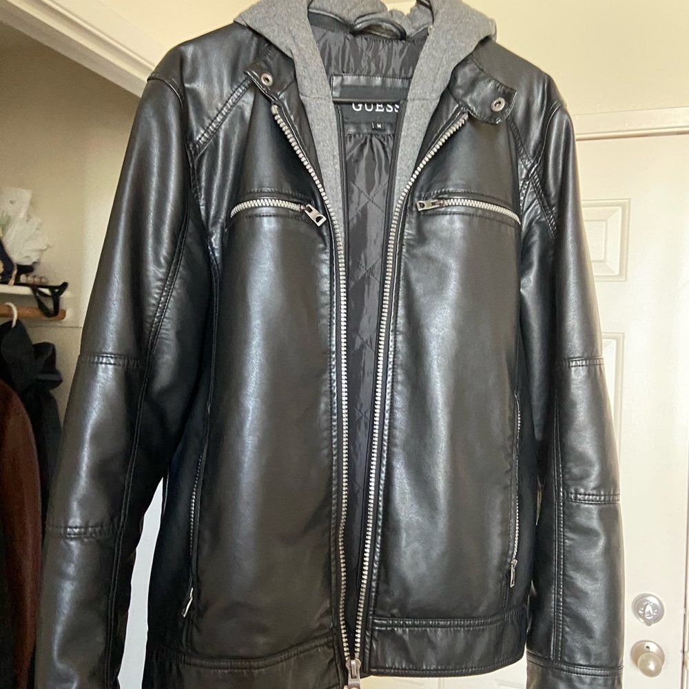Guess Men’s leather Jacket